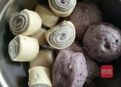 紫薯馒头卷的做法图解8
