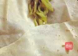 懒人青椒炒肉卷大饼的做法图解12