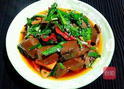 韭菜毛血旺的做法图解10