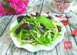 芹菜木耳炒肉丝的做法图解10