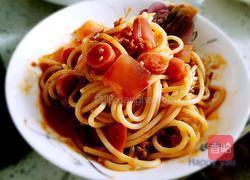 番茄肉酱意面的做法图解4