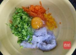 辅食鲜虾蔬菜饼的做法图解3