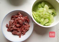 莴笋片炒肉的做法图解1