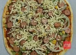 杂蔬火腿披萨的做法图解7