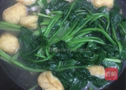 菠菜肉片豆腐泡汤的做法图解7