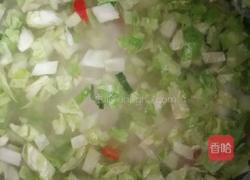 包菜咸米粥的做法图解4