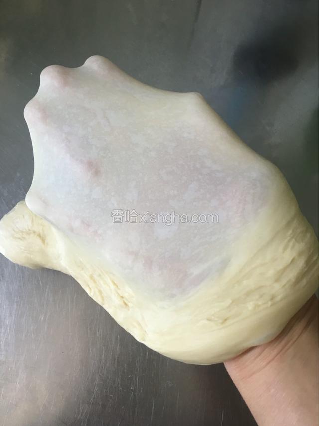 揉好出粗膜，今天没用手再揉，成品拉丝也不错。