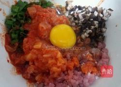猪肉香菇泡菜饼的做法图解4