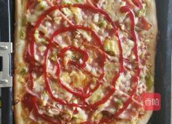 火腿披萨的做法图解5