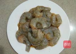 虾仁炒蒜苗的做法图解2