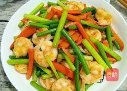 虾仁炒蒜苗的做法图解7