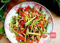 蒜苔炒肉的做法图解7