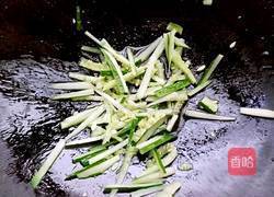 青瓜炒香干的做法图解3