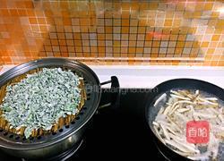 麦芹豆干+芹叶麦饭（适合孕妈）的做法图解2