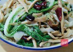 小青菜炒豆腐干的做法图解11