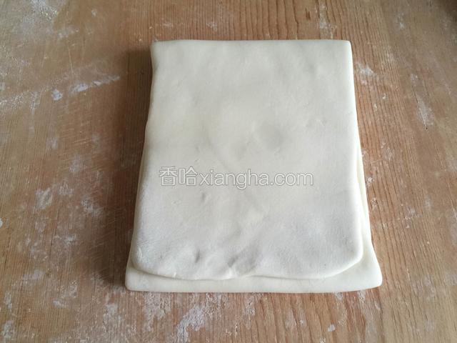 再次三折折好。