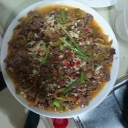 牛肉炸菜