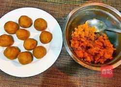 咸蛋黄肉松青团的做法图解8