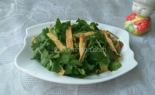 香菜拌鸡蛋