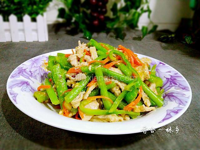 苋菜杆子炒肉