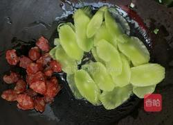 腊肠莴笋的做法图解3