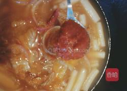 辣白菜炒年糕的做法图解5