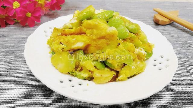 蚕豆炒鸡蛋