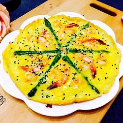 芦笋虾仁早餐蛋饼的做法[图]