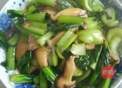 油菜炒香茹的做法图解7