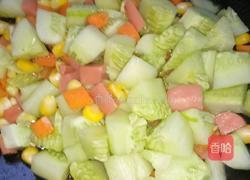 素炒五彩布丁菜的做法图解5