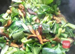 油菜炒香茹的做法图解5