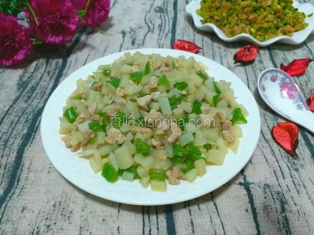 土豆青椒肉丁卤