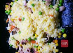 少油❤粒粒分开黄金八爪鱼蛋炒饭的做法图解4