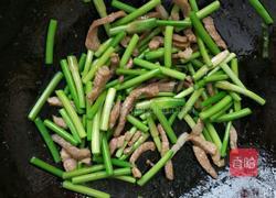 蒜苔肉条的做法图解4