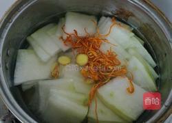 虫草花冬瓜肉片汤的做法图解4