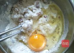 肉粒鸡蛋饼的做法图解4