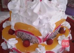 双层蛋糕奶油裱花的做法图解10