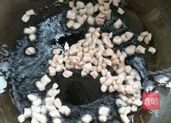 空心菜梗炒肉丁的做法图解3