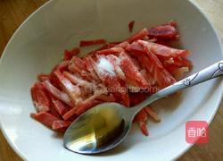 肉丝拌黄瓜的做法图解4