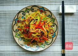 素炒五彩丝的做法图解5