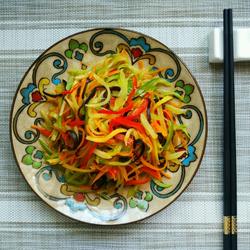 素炒五彩丝的做法[图]