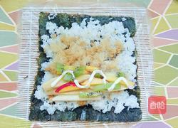 超简单三拼寿司卷的做法图解3