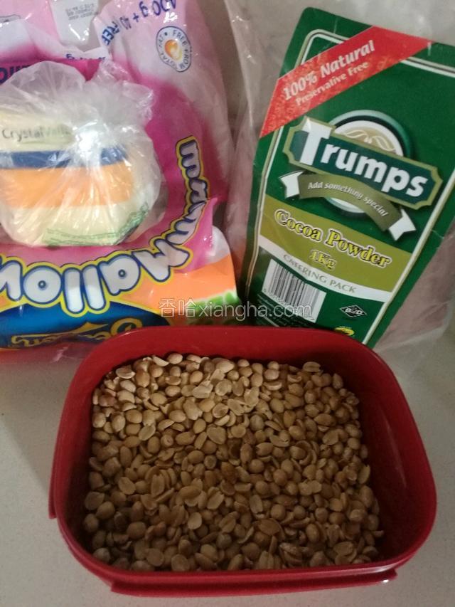 准备好食材。