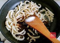 双椒炒牛肚丝的做法图解4