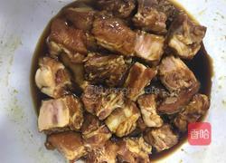 荷叶糯米蒸排骨的做法图解3