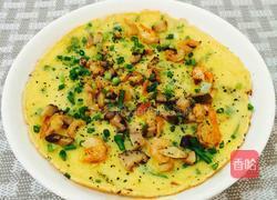 中式~海苔香菇虾仁披萨的做法图解14