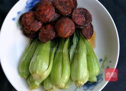 香肠炒上海青的做法图解7