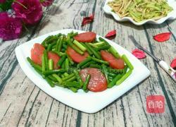 蒜苔炒火腿的做法图解8