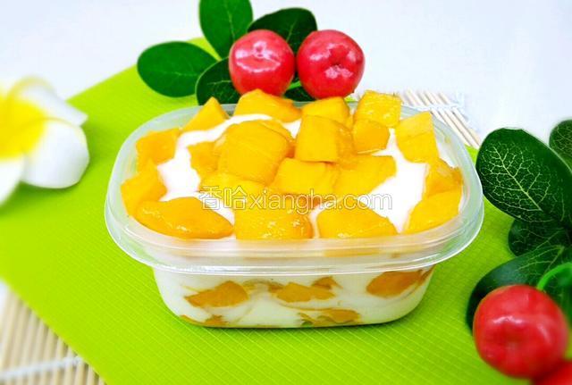 芒果酸奶盒子