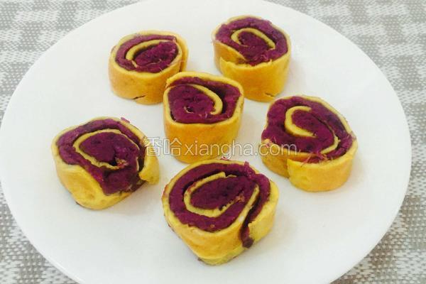 芝士紫薯鸡蛋卷